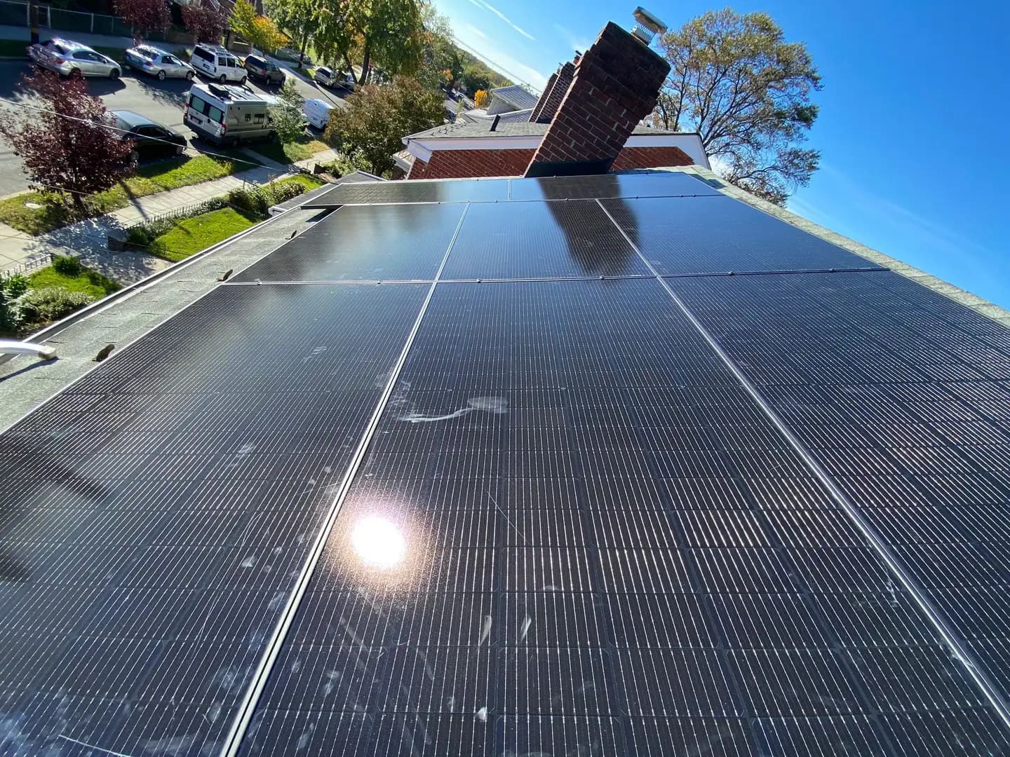 Engineer inspecting solar installation at Aduu Solar
